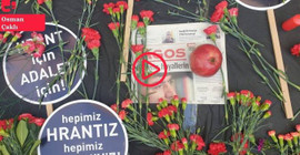 Hrant Dink vurulduğu yerde anıldı