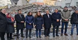 DBP ve HDP heyeti Pazarcık'ta: 'Devlet enkaz altında kaldı'