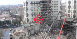 İçeride hayvanlar mahsur kalmıştı: Diyarbakır’da Galeria Sitesi’nde yıkıma başlandı