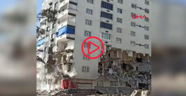 Diyarbakır'da kontrollü yıkımda 10 katlı bina çöktü