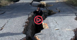 Kuş cennetindeki yolun iki kilometresi depremde yarıldı
