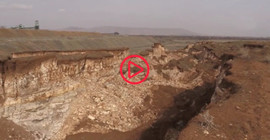 Deprem sonrası Afşin'de 15 metre derinliğinde yarık oluştu