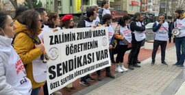 Final önünde protesto: Sendikaya üye olan öğretmen işten atıldı