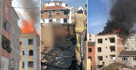 Esenler'de metruk binada yangın sonrası ceset bulundu