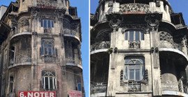 Sirkeci'de bulunan 119 yıllık Vlora Han harabeye döndü