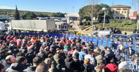 Ankara’ya yürümek isteyen Mata işçilerine polis müdahalesi