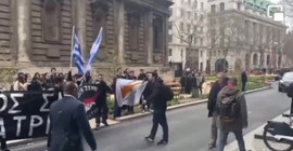 KKTC Cumhurbaşkanı Ersin Tatar Londra’da protesto edildi