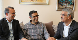 HDP'li ve Yeşil Sol Partili siyasiler Baluken'i ziyaret etti