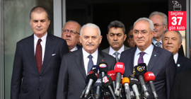 DSP'yi ziyaret eden Binali Yıldırım: Beraber yol yürüyebileceğimizi düşündük