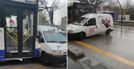 EGO şoförü, kendisine saldırmak isteyen sürücünün aracını sürükledi