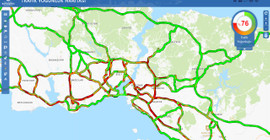 İstanbul trafiğine yağış etkisi: Yoğunluk yüzde 76'ya kadar çıktı