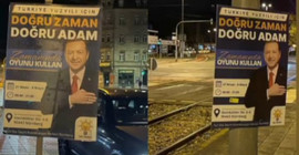 Almanya'da tartışma yaratan Erdoğan afişleri indirildi
