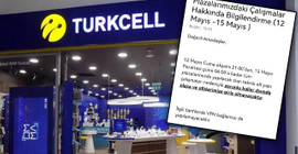 Turkcell'den çalışanlarına 'seçim gecesi' mesajı: 'Alt yapı çalışması nedeniyle ofislere giriş yok'