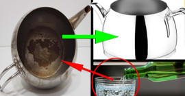 Kireç içinde kalmış demliği elmas gibi parlatma tekniği! Ovalamasanız bile parlıyor