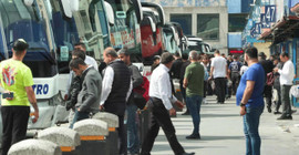 Otogarda ikinci tur seçim hareketliliği