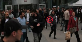 Muhabirimiz Anıl Cengiz Bölükbaş, polis müdahalesiyle ATO'dan çıkarıldı