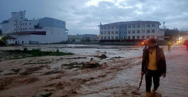 Samsun'da da sağanak yağış ve dolu etkili oldu