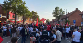 Belçika’da Erdoğan kutlamaları: Polisleri ezmeye çalışan kişi gözaltına alındı