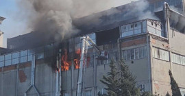 İkitelli Organize Sanayi Bölgesinde yangın