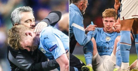 Kevin De Bruyne sakatlanarak final maçından ayrıldı