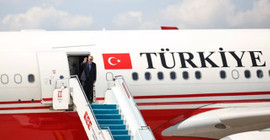 Erdoğan, KKTC ziyaretinin ardından Bakü'ye geçti