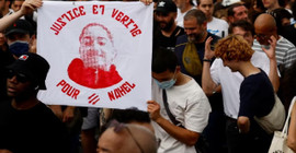 Fransa'da polis kurşunuyla öldürülen Nael'in cenaze töreni yapıldı