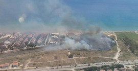 İzmir Seferihisar'da sazlık alanda yangın: 1 saatte kontrol altına alındı