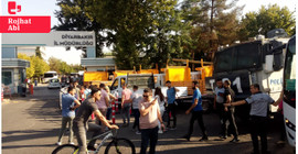 DEDAŞ'ın patronu Ebubekir Tivnikli Diyarbakır'a geldi, binanın önüne TOMA yığıldı