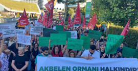 TİP'ten Limak Holding'in önünde Akbelen eylemi: Bu cinayette parmağı olan herkes hesabını verecek