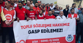 İzmir'de İZENERJİ ve İZELMAN işçileri de iş bıraktı