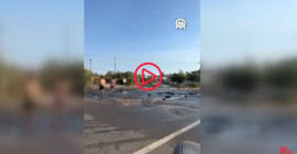 Bodrum'da içme suyu ana isale hattı patladı