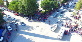 Dilekçelerine yanıt alamadı drone uçurdu