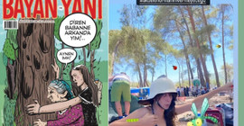 Bayan Yanı, Akbelen Direnişi'nde: Çizer Betül Yılmaz nöbete katıldı