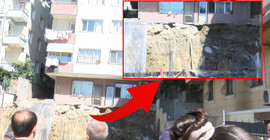 Küçükçekmece'de bir bina temel kazısı sırasında kaydı: Tedbir amaçlı tahliye edildi