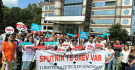 TGS'den Sputnik'e telifli çalışanlara çağrı: Grevi kırmayı bırakın, dayanışmayı büyütün