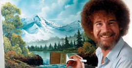 Bob Ross'un meşhur programında yaptığı ilk tablo 9.85 milyon dolara satışta