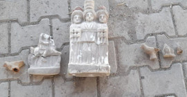 Afyon'daki mezar kazısında Roma dönemine ait eserler bulundu