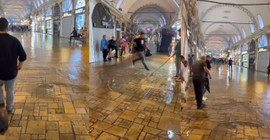 Kapalıçarşı ve Tahtakale'yi su bastı