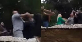 Yunanistan'da Volos Belediye Başkanı, sel mağduruna tokat attı