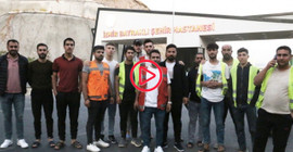 İzmir'de hastane inşaatında çalışan işçiler eylemde: Bardağı taşıran son damladayız