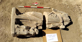 Hygieia ve Eros heykeli bulundu