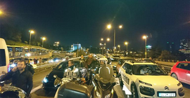 Köprüde şüpheli çanta alarmı