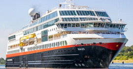 Cruise gemisi MS Maud Kuzey Denizi'nde fırtınaya yakalandı