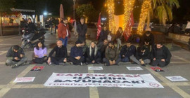 Adana'da Can Atalay için oturma eylemi: Can'ı alacağız!