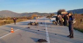 Bursa'da kamyonetle çarpışan motosikletin sürücüsü öldü