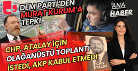 CANLI YAYIN... Artı Ana Haber | DEM Parti'den Murat Kurum tepkisi - AKP, Can Atalay için olağanüstü toplantıyı kabul etmedi