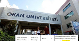 İstanbul Okan Üniversitesi kadro ilanına isim yazdı