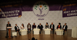 DEM Parti Mardin Büyükşehir Belediye Eşbaşkan aday adayları kendini tanıtıyor