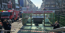 Bakırköy Yeraltı Çarşısı'nda yangın: İki kişi hastaneye kaldırıldı