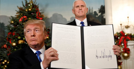 Trump Kudüs'i başkent olarak tanıdı